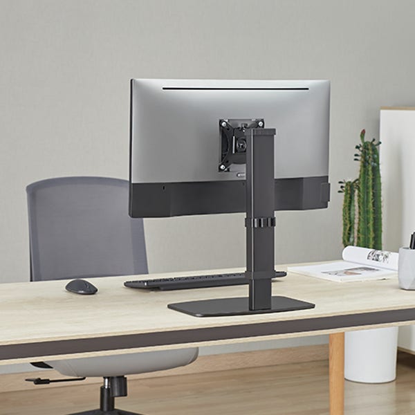 32 LG 삼성 DELL 모니터암 스탠드 거치대 벽면밀착 스텐드 세로거치 높이조절