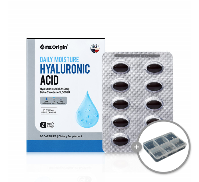 초고함량 먹는 <b>히알루론산</b> 영양제 240mg 캡슐 이너뷰티 약1개월 하이루론산 히알루산