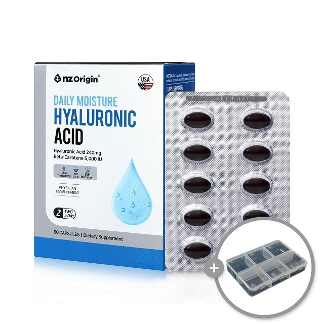 초고함량 먹는 <b>히알루론산</b> 영양제 240mg 캡슐 이너뷰티 약1개월 하이루론산 히알루산
