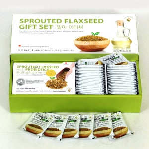 오메가3 풍부 효소가 살아있는 발아아마씨 플레이크 S300 선물용 80포 100% 국내제조