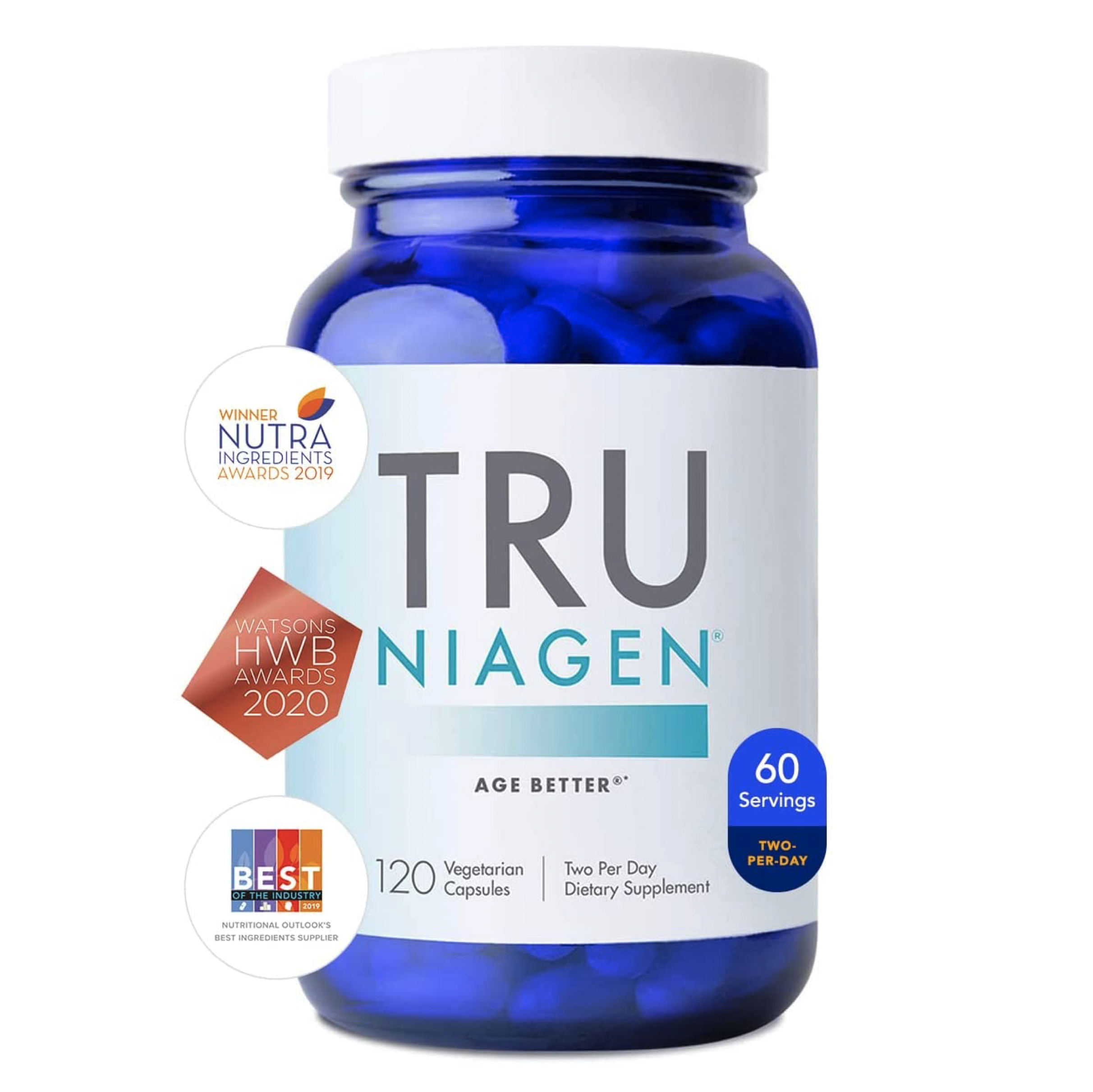 <b>트루</b>나이아젠 니코틴아미드 리보사이드 300mg 120캡슐 하루2알 <b>나이아신</b> <b>비타민B3</b>