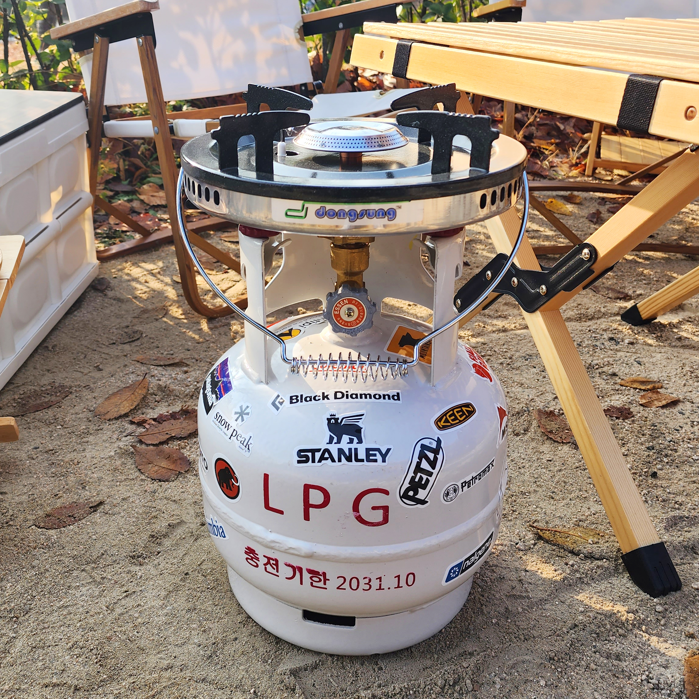 동성 해바라기 버너 세트 캠핑 LPG 그리들 수입산 가스통 04사진