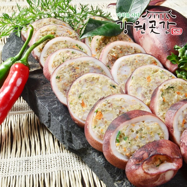 강원곳간 속초 참좋은 오징어순대 2미 넉넉한 300g 500g 아바이순대 1kg