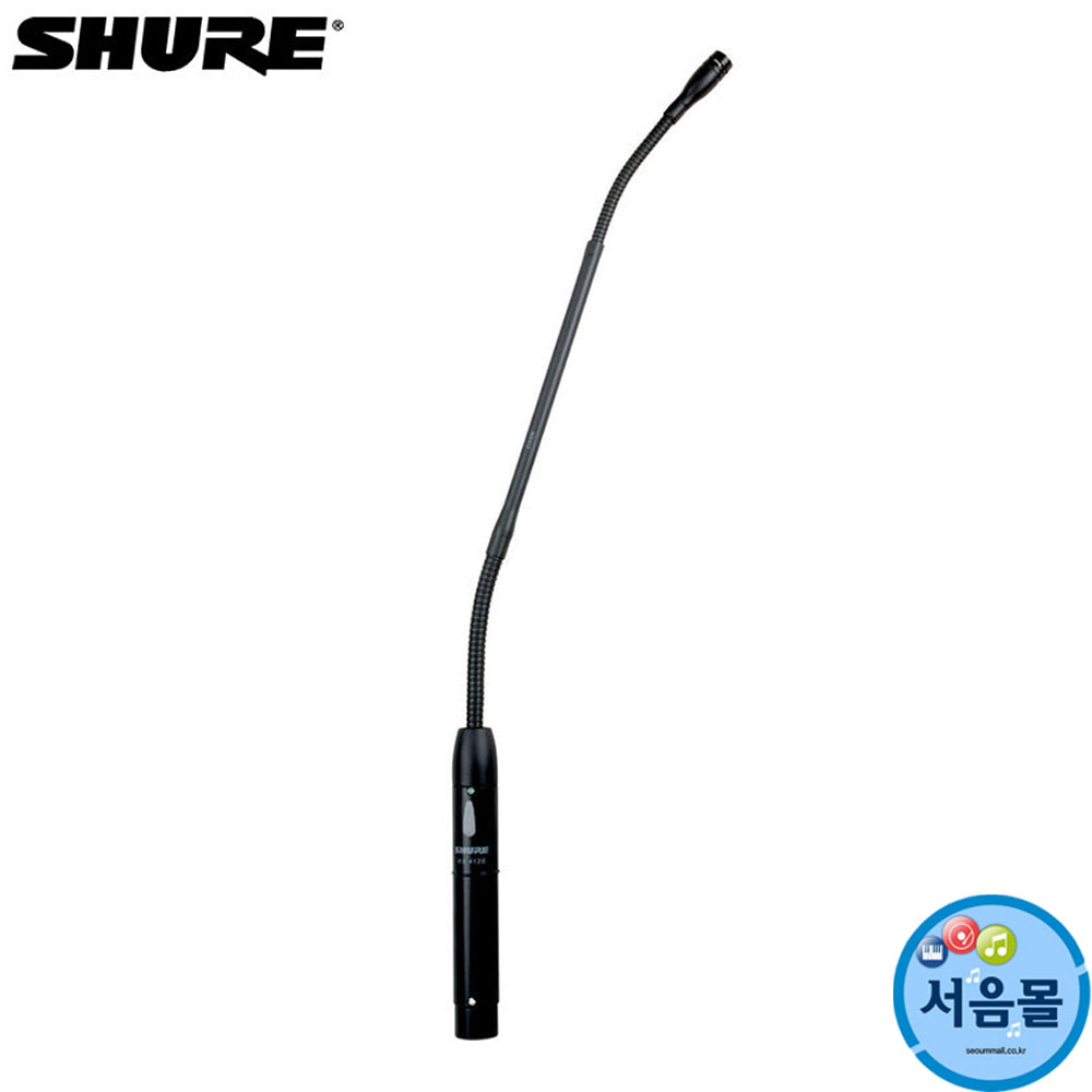 Shure 슈어 강대상마이크 구즈넥마이크 MX412S/S 12인치 초지향성