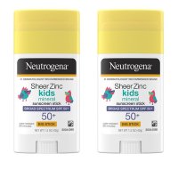 뉴트로지나 시어 아연 키즈 선스틱 SPF50 42g 2개 Neutrogena Sheer Zinc Kids Sunscreen Stick