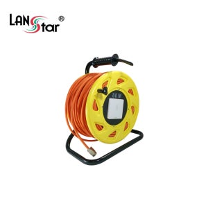 랜스타 LS-CAT7-80MR CAT.6A/CAT7 S/FTP LAN CABLE DRUM Reel 주황 80M