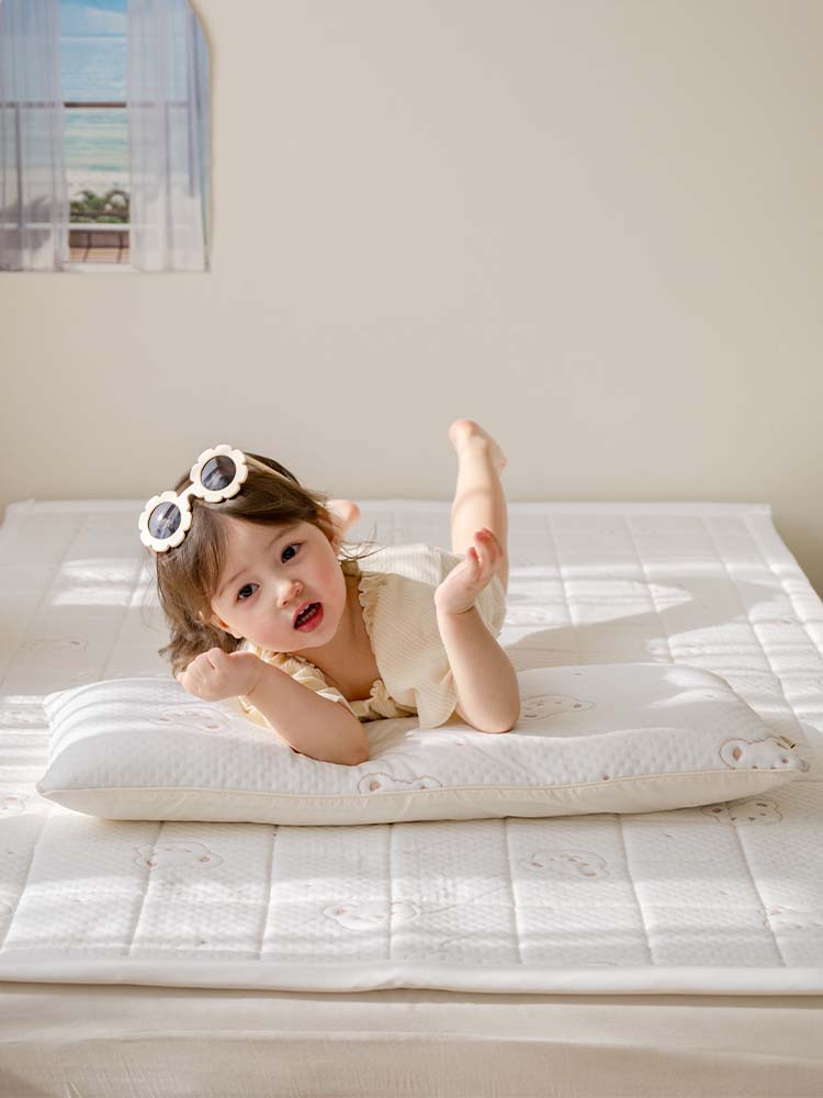 포몽드 에떼쿨 듀라론 냉감 이탈 방지 와이드베개 유아 아기베개 30x70 베어블리