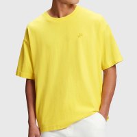 에스프리 돌핀 로고 루즈핏 반팔 티셔츠 옐로우