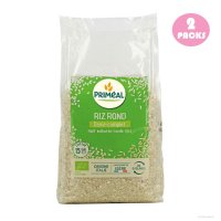 PRIMEAL Half whole round rice from italy 프리밀 이탈리아 하프 통 라운드 라이스 1kg 2팩