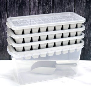 자이티 얼음트레이 대용량 작은 얼음틀 냉장고 얼음통 36구 4개 세트