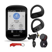 가민 Garmin Edge 830 자전거 컴퓨터 Trek Tunes 세트 (JBL Bluetooth 헤드폰 오디오 리모컨 및 전화 홀더 포함)