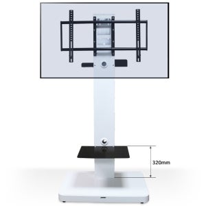 이동형 티비거치대 TV스탠드 55 65인치 75인치 BFN-6000W(화이트) 선반포함