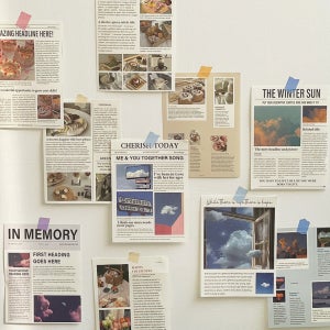 데코 페이퍼 신문 뉴스페이퍼 감성 촬영 소품 월데코 인테리어장식 영자 신문