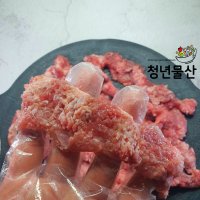 1kg 청년물산 돼지 삼겹오돌뼈 삼겹오돌갈비 오도독살