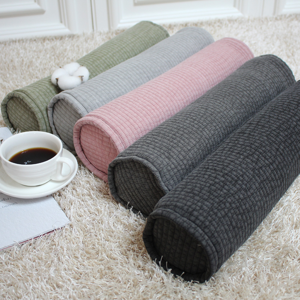 즐잠 원형베개커버 원통 둥근베개커버 작은 피그먼트 베갯잇 순면 미니 메밀