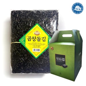 장수왕 3번 왕특품 곱창돌김 선물세트 1톳/국산 김 파래김 재래김 반찬 전장김