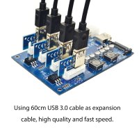 PCIE X ~ X6 키트 트 PCI 스위치 멀티플라이어 허브6 핀 Sata USB 라