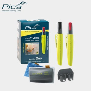 PICA 보드마커 피카 펜 마카 VISOR 듀오 세트 900/10 검정 빨강