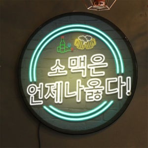 nr153-LED액자 45R 네온효과 소맥이진리 호프집 술집 개업선물