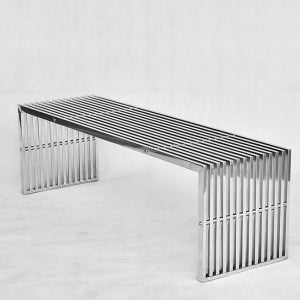 스테인레스 벤치 철제 스틸 사각 긴의자 미니멀 스툴 미드센츄리 카페 체어 테이블 가구