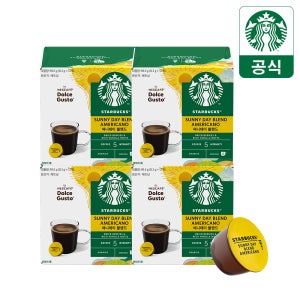 [본사직영] 스타벅스 써니데이 블렌드 캡슐커피 by 네스카페 돌체구스토 12캡슐 x 4박스 (총 48캡슐) / STARBUCKS