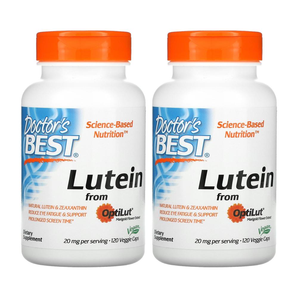 2병 닥터스베스트 <b>루테인</b> OptiLut 10mg 120베지캡슐 지아잔틴