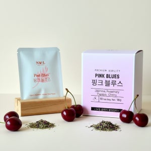 누엘 블렌딩티 핑크블루스 로즈마리 자스민 로즈플라워 티백 허브차 10개입