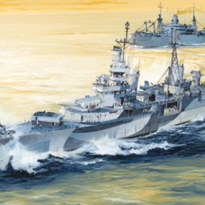 미해군 USS 인디애나폴리스 순양함 프라모델 1/350