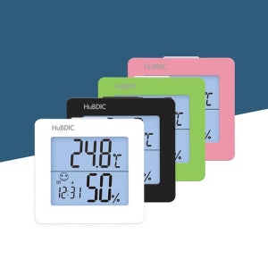 온도 습도 체크 디지털 탁상 알람시계 스누즈 야간조명