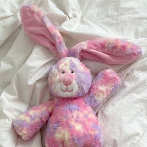 [테이스티드 자체제작] 핑크 레인보우 인형 / 애착인형 토끼 곰 이벤트 기념일 선물