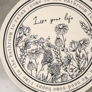 플라워 거실 원형 러그 카페트 대형 워셔블