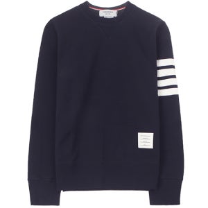 [톰브라운] MJT021H 00535 461 사선완장 클래식 맨투맨 네이비 남성 맨투맨 TJ