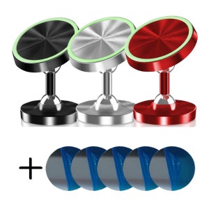 차량용 자동차 휴대폰 핸드폰 스마트폰 360도 미니 자석 거치대 스틸 플레이트 5개 포함