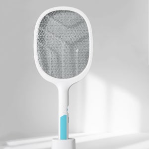 전기모기채 전기파리채 USB충전식모기채 블루&그레이 색상 랜덤