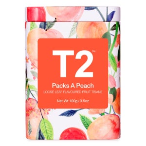 T2 티투 팩스 어 피치 과일잎차 100g 틴케이스