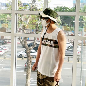 나이키 드라이핏 레전드 JDI 그래픽 카모 민소매 나시 티셔츠