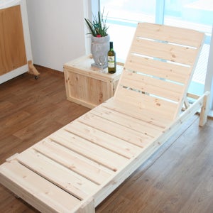 소나무원목 레어리 비치의자 썬베드