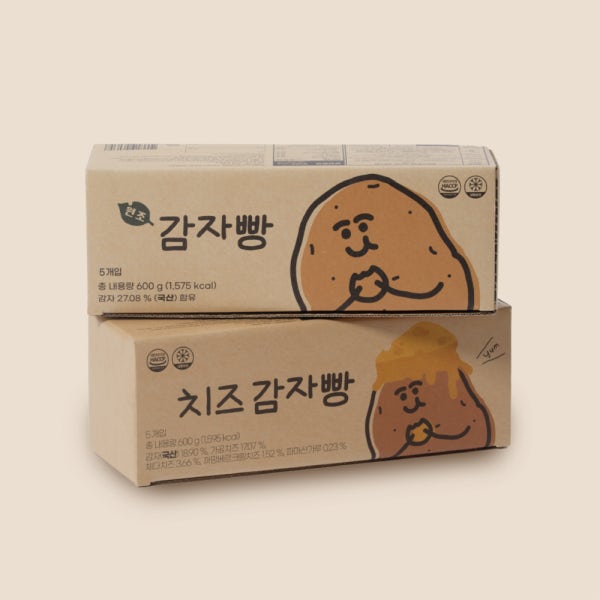 감자빵 5개입, 치즈 감자빵 5개입 세트