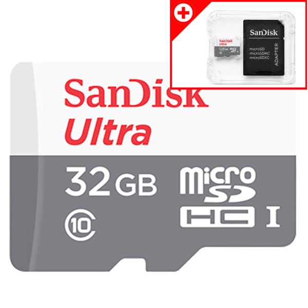 샌디스크 마이크로 SD카드 32기가 핸드폰 블랙박스 TF 외장메모리 32GB QUNR 케이스