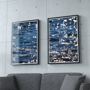 윤슬 반짝이는 바다 파도 물결 인테리어 사진 액자 A4 포스터 01