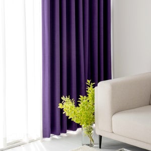 밀스 워너비 항균 형상기억 맞춤 암막커튼 [퍼플] 거실 안방 평주름140X170