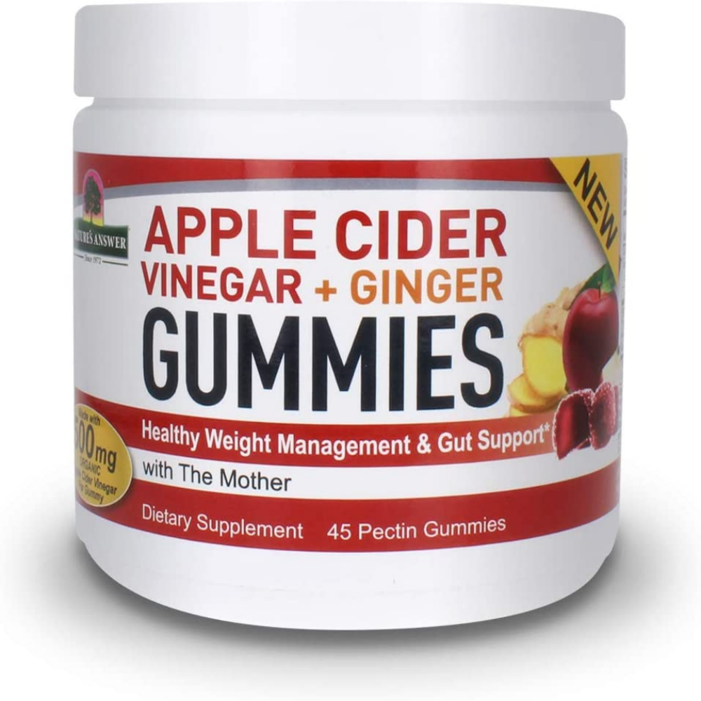 네이쳐스앤서 사과 사이다 식초 <b>진저 500mg</b> 45구미