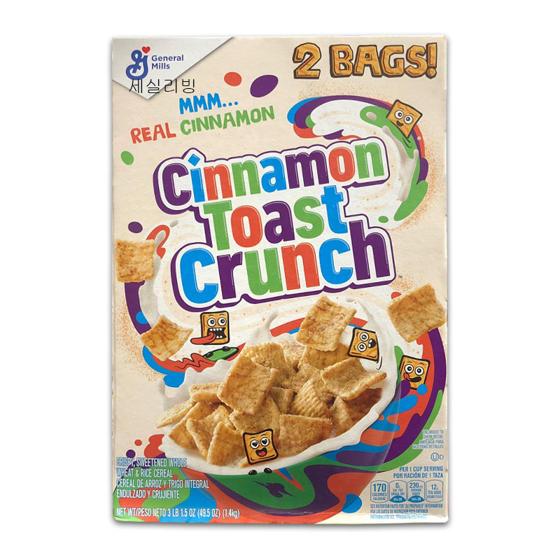 GENERAL MILLS 시나몬토스트크런치 702G x 2개 과자 간식 시리얼 /코스트코