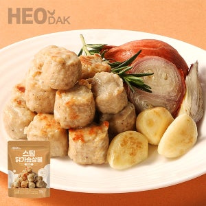 허닭 스팀 닭가슴살볼 100g 마늘맛 20팩