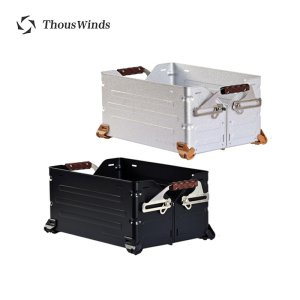 ThousWinds 캠핑 오픈형 멀티 상판 받침대 폴딩 박스 상자 수납함 트렁크 25L