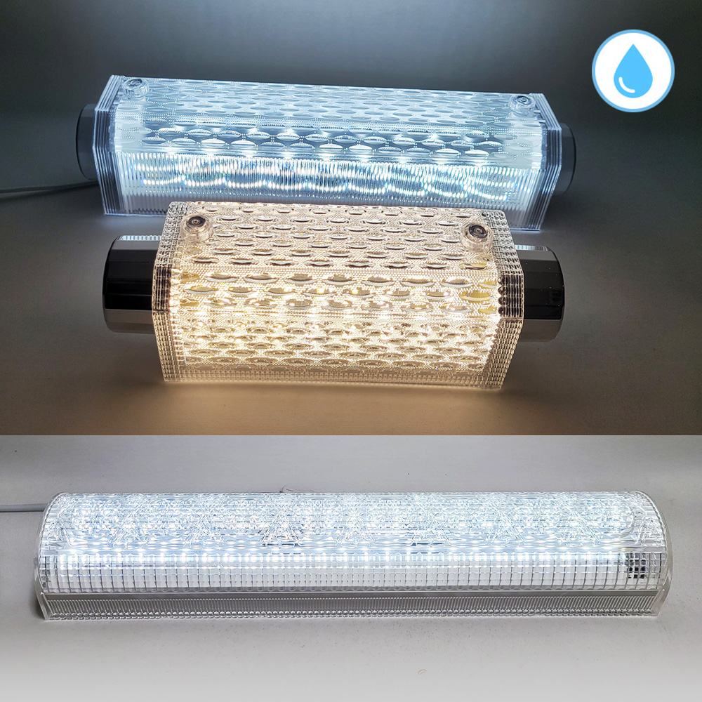 국산 LED 방습 욕실등 크리스탈 아크릴 화장실등 사각 터널등 주광색 ge