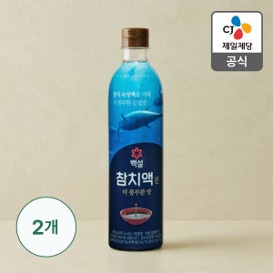 백설 참치액 진 더 풍부한 맛 760ml, 2개