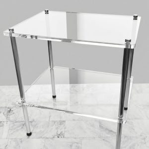 투명 아크릴 선반 수납 모듈 미니 랙 진열 오디오 선반 12T 175x350