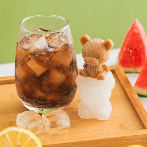 디피하우스 실리콘 곰돌이 모양 얼음틀 카페 동물 아이스 몰드 (곰돌이 소형)