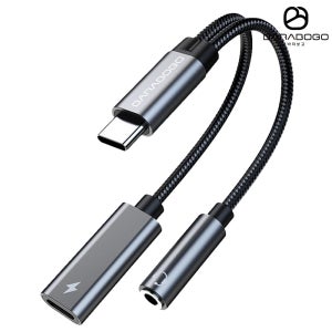 바라보고 C타입 이어폰 충전 젠더 DAC 32bit 384kHz PD60W TA2B